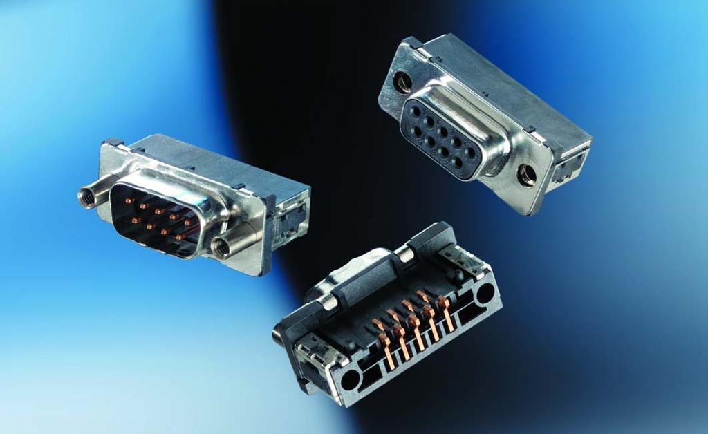 General Designed according to IEC 807-3 (DIN 41 652) and Mil-C-24308 D-Sub connectors are known worldwide as standardized I/O interfaces for several applications such as serial bus connection for