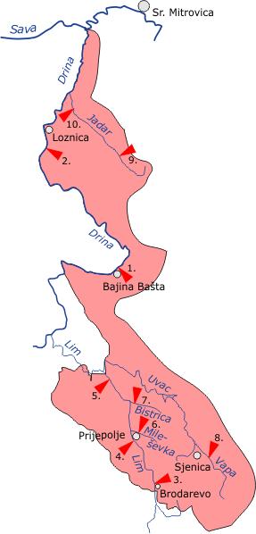 Воде Дрине и њених притока користе се за сада највише за производњу електричне енергије у хидроелектранама: Зворник (93 MW), Бајина Башта (346 MW) са истоименом пумпно акумулационом хидроелектраном