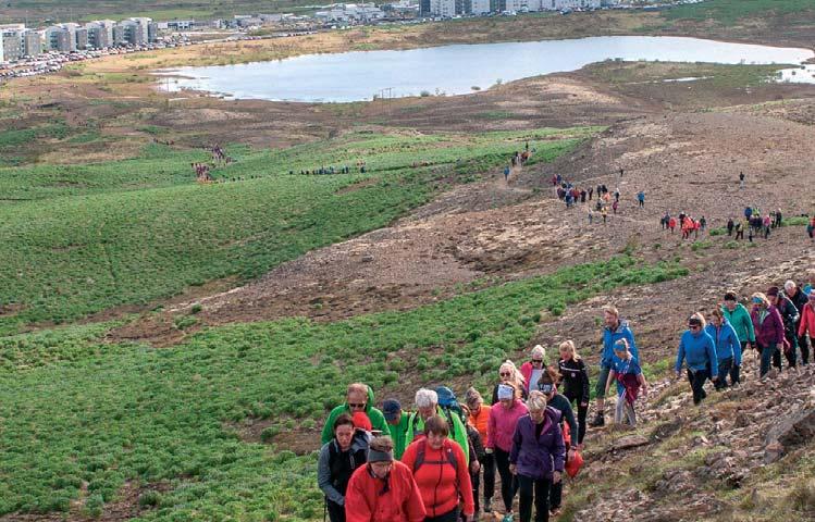 Mosfellsbæ og bílastæði í