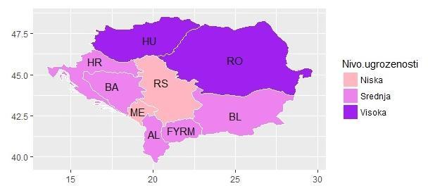 Додатна анализа ће укључити процену угрожености земаља инвазивним врстама, тако што ће се процена груписати у три категорије: ниска, средња и висока угроженост.