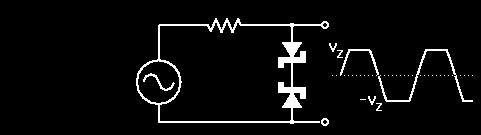 Limitator sa Zenerovom diodom - Slično kao i limitator s običnom diodom osigurava da izlazni napon nikada ne pređe određenu vrijednost - Kada je ulazni napon veći od U p + U F (U F = 0.