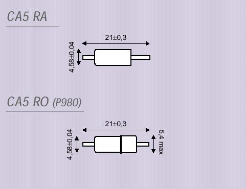 (pri 100V dc) > 1 GΩ > 1 GΩ > 1 GΩ > 1 GΩ Kapacita (pri 1 MHz) < 5 pf < 5 pf < 5 pf < 5 pf Akumulačné napätie (R=330 Ohm do série > 72V > 72V > 72V > 72V RC=150 Ohm/100nF pri //) Str.