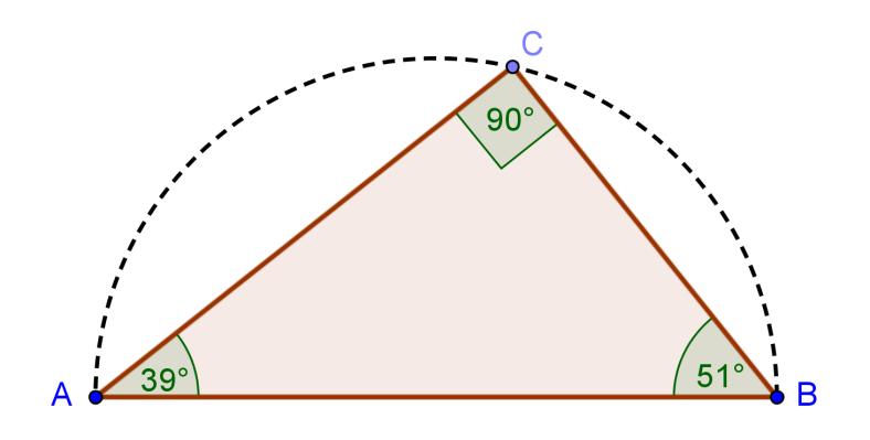 Конструкциски процес 1. Повлечи сегмент AB. 2. Конструирај полукруг низ точките А и B. Забелешка: Редоследот на кликање на точките А и B го одредува правецот на полукругот. 3.