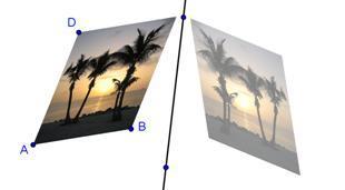 5 Креирајте нова точка D во горниот лев агол од оригиналната слика 6 Сетирајте ја новата точка D како четврта аголна точка на вашата слика Задачи (а) Како движењето на точката D има влијание врз