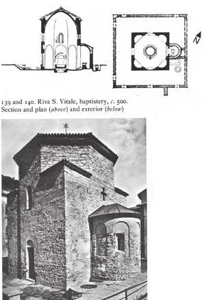 82 Miša Rakocija Сл. 25 Рива, Сан Витале, баптистериум Fig. 25. Riva, San Vitale, baptisterium чију симболику страница је наговестио и натписом.