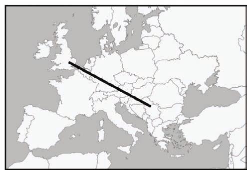 99. Rretho shkronjën para përgjigjes së saktë. Largësia midis Beogradit, kryeqytetit të Serbisë, dhe Londrës, kryeqytetit të Mbretërisë së Bashkuar, është 688,97 km.