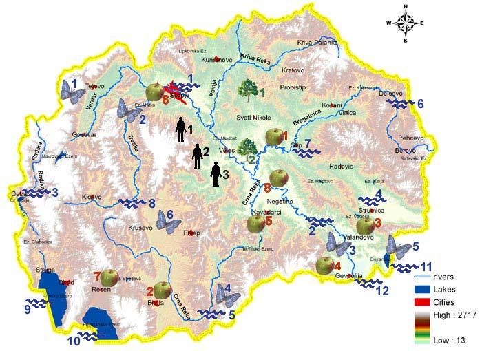 Region Dominant Crop 2025 2050 2075 2100 Kavadarci Vineyard 46 50 55 59 Gevgelija Tomato 75 78 81 84 Strumica Tomato 72 75 79 82 Stip Wheat 14 17 21 25 Skopje Wheat 8 12 16 21 Bitola Alfa alfa