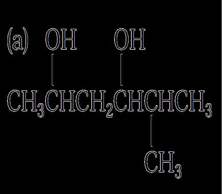 5 Номенклатура на алкохоли Едноставните алкохоли се именуваат според IUPAC системот како деривати на основниот алкан, применувајќи го суфиксот -ol: Правило 1 Се одбира најдолгата јаглеродна низа во