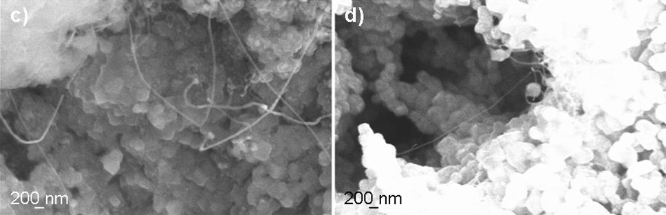 CO 2 ) 2 ; d) Fe(CH 3 (CH 2 ) 12 CO 2 ) 2 su (NH 4 ) 6 Mo 7 O 24 priedu Sintezėje panaudojant katalizatoriaus pirmtaką Fe(CH 3 (CH 2 ) 12 CO 2 ) 2, susiformuoja danga, kurią sudaro grafeno plokštelės