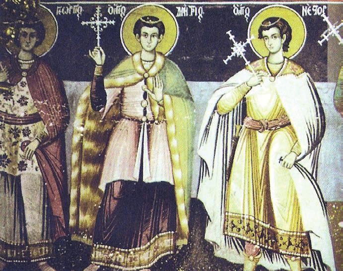 Ni{ i Vizantija VIII 407 Сл. 5 Црква Покрова Богородичиног Хиландар, 1740. г. Светитељи Fig. 5 Church of the Virgin s Shroud, Chilandar, 1740, the Saints 2.