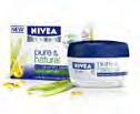 Naravna in učinkovita nega Pure & Natural Novosti iz linije Pure & Natural: NIVEA Visage Pure & Natural obnovitvena nočna krema in NIVEA Pure & Natural učvrstitvena krema za telo.