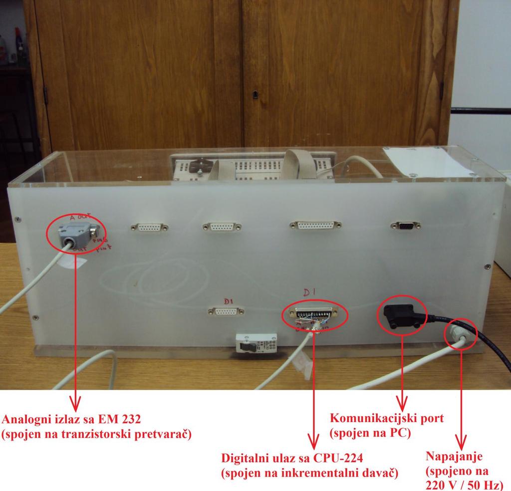 2.3. Ožičenje laboratorijske makete Na [Slika 25] je prikazan izgled PLC kutije kada je cijela maketa spojena i spremna za rad. Slika 25.