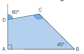 10. Calcule o valor do ángulo Ĉ do seguinte cuadrilátero: Calcule el valor del ángulo Ĉ del siguiente cuadrilátero: A B C D o 100 o 110 o 125 o 135 11.
