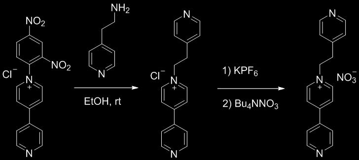 General Procedures Compounds (PEt 3 ) 2 Pt(NO 3 ) 1 2 and 1-(2,4-dinitrophenyl)-[4,4'-bipyridin]-1-ium 2 were prepared according to literature procedures.