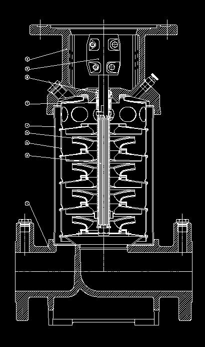 AVAILABLE Impeller, diffuser and outside sleeve in stainless steel Cast iron base, adapter and motor bracket VLR 32 and VLR 66 are equipped with cartridge mechanical seal, in order to avoid a motor