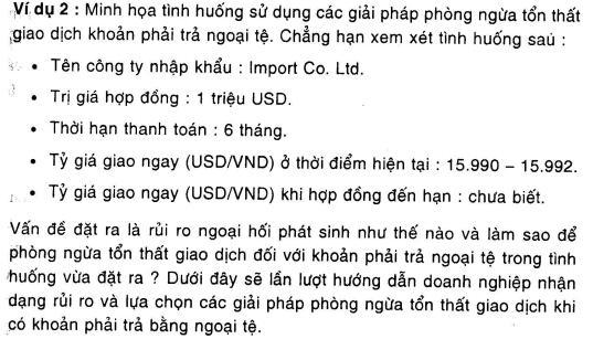 Nghiên cứu tình huống Bằng kiến thức đã học, hãy tư vấn cho DN này? Bài tập: Giả sử trên thị trường quyền chọn ở VN. Cty G mua một hợp đồng chọn bán trị giá 50.