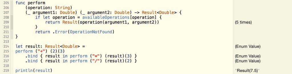 let failableresult = readfile (& maybeerror ) if let result = failableresult { return Result ( result ) else if let error = maybeerror { return.