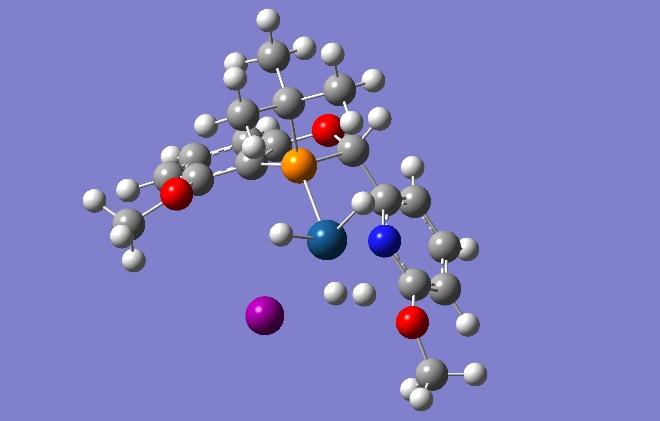 Starting Ir(III)-complex Zero-point correction= 0.396543 (Hartree/Particle) Thermal correction to Energy= 0.425064 Thermal correction to Enthalpy= 0.426009 Thermal correction to Gibbs Free Energy= 0.