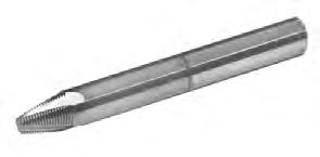 Tap 60, Tap 55 He-ex P h e 10 α D2 D1 D Helical Flutes - Taper 60 TM Solid Helical Flutes for Bone Plate Applications Pitch Ordering Code Taper Thread Angle Profile Height Dimensions Inch No.