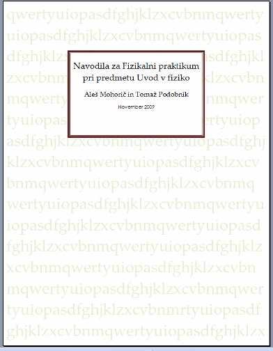 Literatura Navodila za vaje http://www.fmf.uni-lj.si/~mohoric/praktikumki_v13.