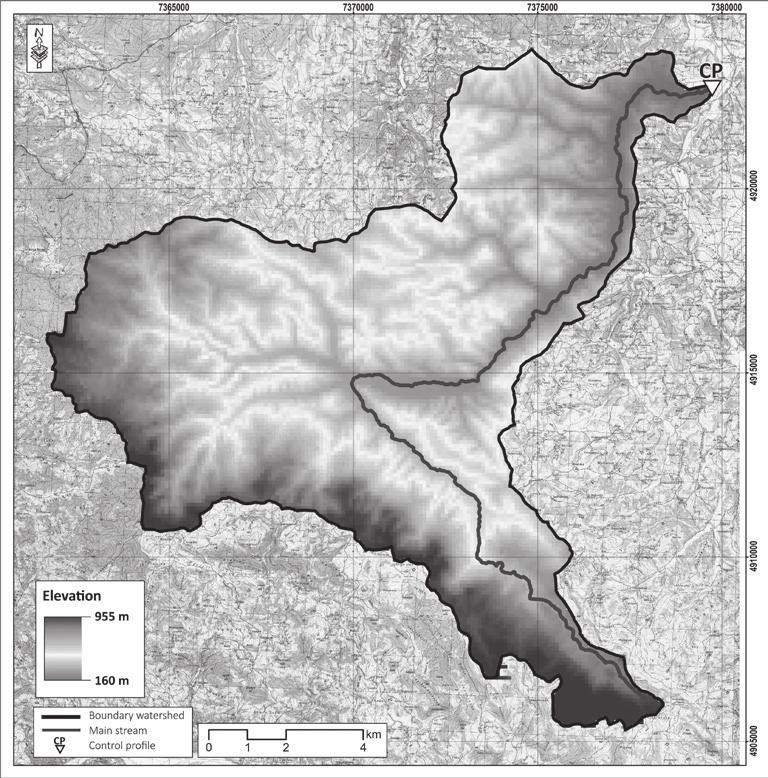 Siniša Polovina, Boris Radić, Ratko Ristić, Vukašin Milčanović Table 1. Physical characteristics of the river Likodra watershed Parameter Mark Unit Value Drainage area А km 2 140.38 Perimeter P km 78.