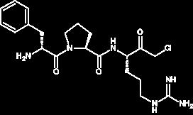 PPACK peptid (D-Phenylalanyl-prolyl-arginyl Chloromethyl Ketone) selektivno i ireverzibilno inhibira trombin (proteolitički enzim koji ima ulogu u zgrušavanju krvi).
