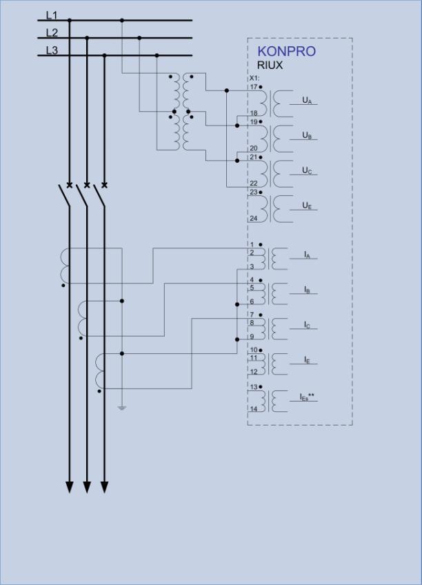 s definite time karakteristikom 51 Phase OC I> Nadstrujna zaštita s inverse time karakteristikom 50N Earth OC I E>/>>/>>> Zemljospojna zaštita s definite time karakteristikom 51N Earth OC I E>
