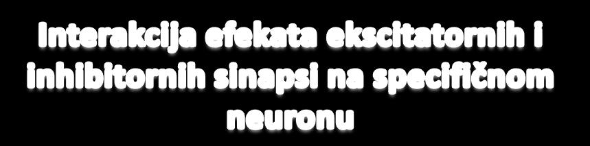 Integracija postsinaptičkih potencijala Na dendritima i