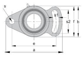 Mounted s Mounted Units 17 Adjustable Flange Units - UCFA Series Shaft Dia Boundary Dimensions(mm) Bolt Size Housing in. mm a e i g l s s1 b f z Bi n Kg ISUTAMI 1/2 98 78 15 12 25.5 1 4 6 5 33.