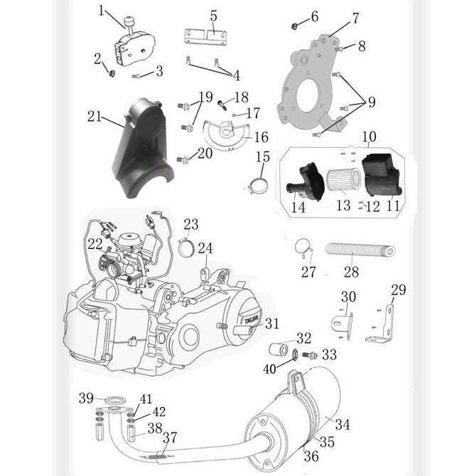 - 15 - ENGING/MUFFLER/EIR/CLEANER NO. CODE DESCRIPTION QTY.