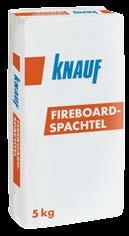 Mišinio sąnaudos priklauso nuo konstrukcijos ir plokščių sluoksnių. Pagrindas (Knauf Fireboard plokštė) turi būti sausas, stabiliai pritvirtintas, nedulkėtas.