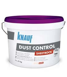 Knauf Dust Control Naudoti paruoštas, šveičiant mažai dulkantis glaistas Glaistai Vidaus darbams. Paruoštas naudoti. Unikali sudėtis: šlifuojant kyla žymiai mažiau dulkių.