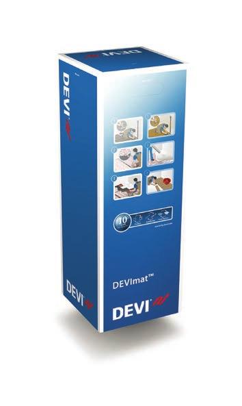 DEVIcomfort TM 100/150 (DTIR) DEVIcomfort TM 100/150 su tanke grijače mrežice s dvožilnim kablom i zaštitnim opletom.