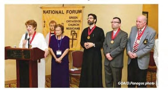 Demetrios, Hierarchs and invited guests who support church music. George was also the narrator at the moving July 4 th celebration held during the Clergy Laity Conference in Boston.
