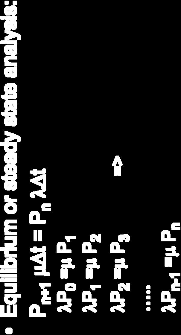 M/M/: balace equatios Equilibriu or steady state