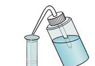 Manual práctico dun laboratorio de química 54 reloxo. Pásase a un vaso de precipitados e disólvese con auga destilada.