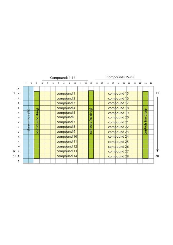doi:10.1038/nature11005 a 2-fold dilutions 2-fold dilutions b c Supplementary Figure 1: Screening format and curve-fitting algorithm. a, A schematic diagram of a typical 384-well screening plate.