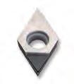 Polycrystalline Diamond (PCD) Inserts See page 247 for running parameters.