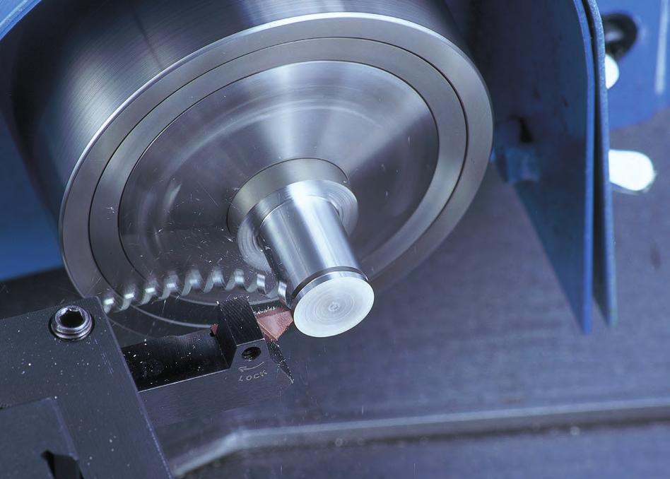 Full support for small product machining with a wide
