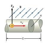 sila na vodič duljine (L) kojim teče