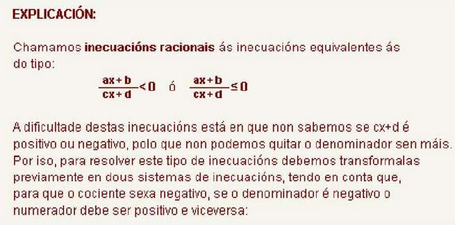 Observa que nestes casos non se trata dun sistema de inecuacións