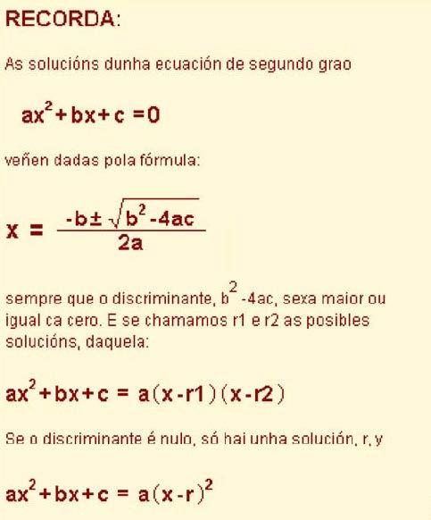 resolvela como un sistema de ecuacións de primeiro grao.