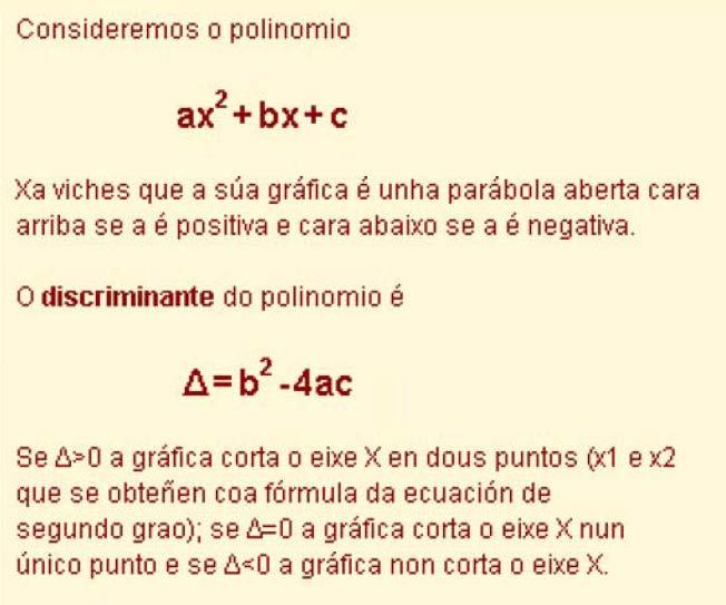 CASO 5: a (x-r) 2 <0 Se a>0 nunca é certo e non ten solucións. Se a<0 sempre é certo e as solucións son todos os números reais.