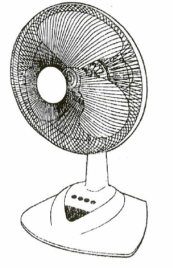 SULIT - 9-709/ Rajah 8 8. Sebuah kipas angin meja seperti Rajah 8 tidak berfungsi.