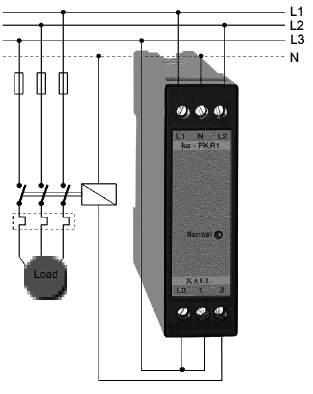 RELEJ ZA NADZOR PRISUSTVA NAPONA I ASIMETRIJE, montaža na DIN nosač 35, Ke-FKR, Ke-FKR3, KAEL Masa g/ kom.