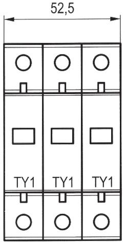 TY-4, 275-40, 4p Odvodnik prenapona TY-4, 440-40, 4p Odvodnik prenapona TY-, 275-60, p Odvodnik prenapona TY-, 440-60, p Odvodnik prenapona TY-3, 275-60, 3p Odvodnik prenapona TY-3, 440-60, 3p