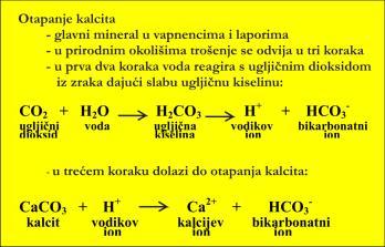 voda u prirodi nikad najčešće sadrži otopljeni CO 2 i ponaša se kao blaga ugljična kiselina blago kiseli ili blago lužnati