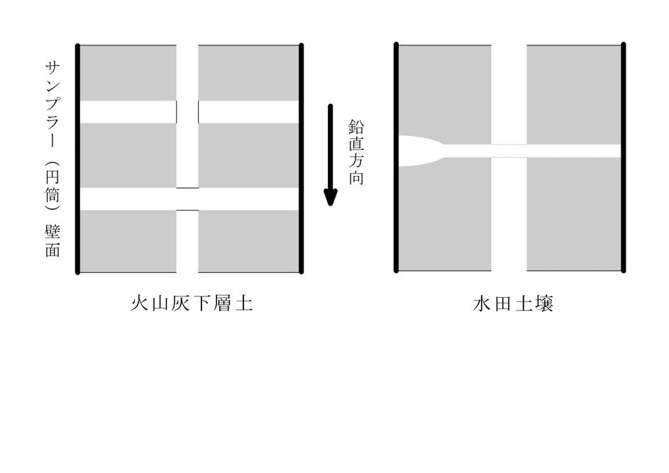 : 21 Fig. +- +- Soil structure model of the entry-pore in each soil types. +* +* +323 *.