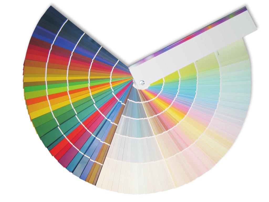 Slika 97: Pantone kolorni sistem Pantone Matching System je licencirani sistem podudaranja boja koji omogućava standardizaciju boja koje se koriste u štampi na osnovu jedinstvene šifre.