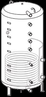 Saulės kolektorių sistemos BS 500/750/1000/1300 Akumuliacinės talpyklos BS -6 ER yra šildymui skirta akumuliacinė talpykla su saulės kolektoriaus šilumokaičiu, atbulinio terminio sluoksniavimosi